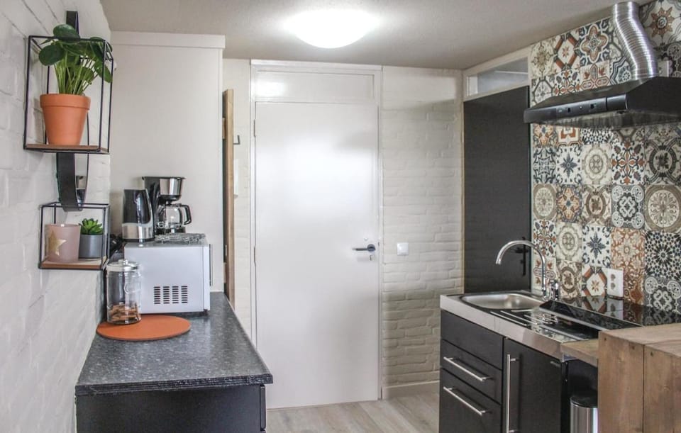 Coffee/tea facilities, Kitchen or kitchenette, stove