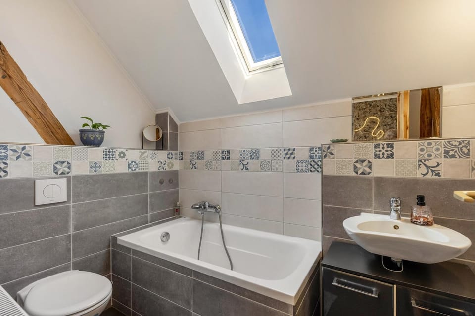 Property building, Bathroom, Living room