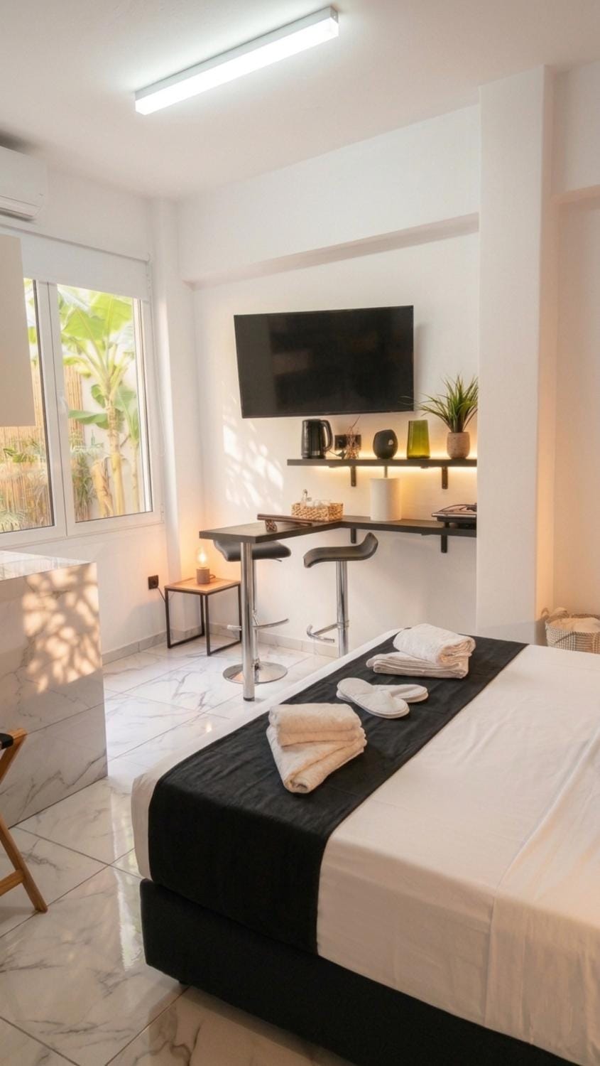 Communal lounge/ TV room, Bed, TV and multimedia, Photo of the whole room, Evening entertainment, Bedroom