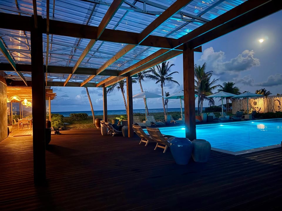 Night, Swimming pool