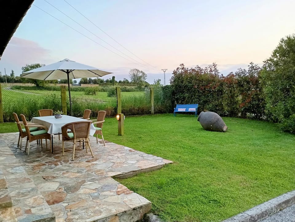 Patio, Spring, Natural landscape, Garden, Garden view