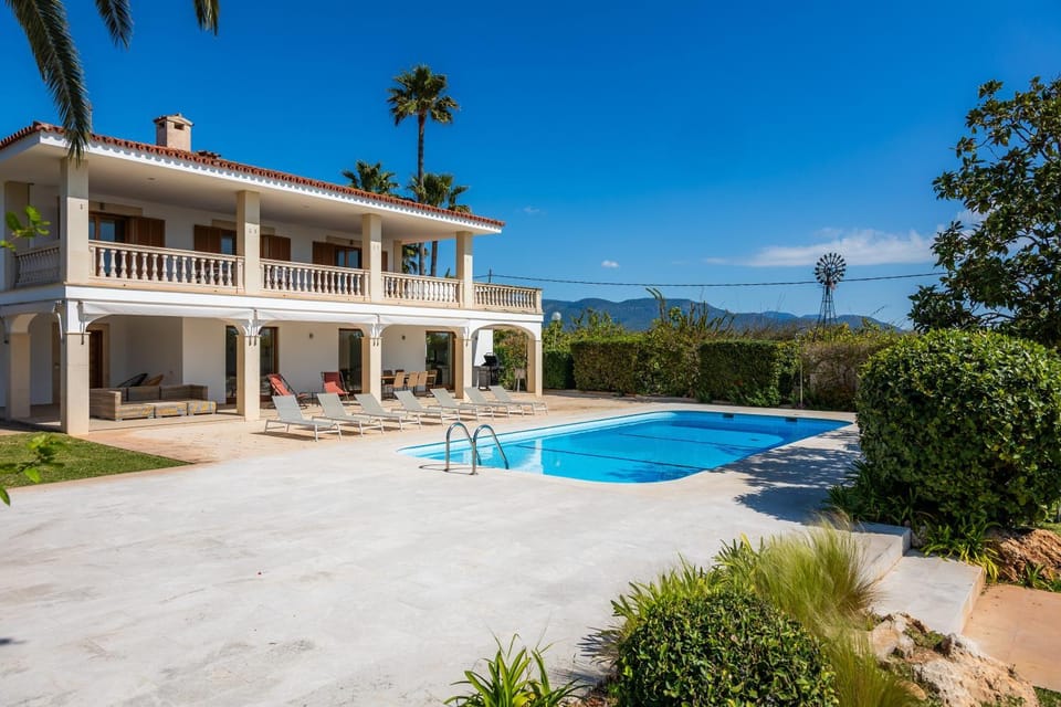 Property building, Living room, Swimming pool
