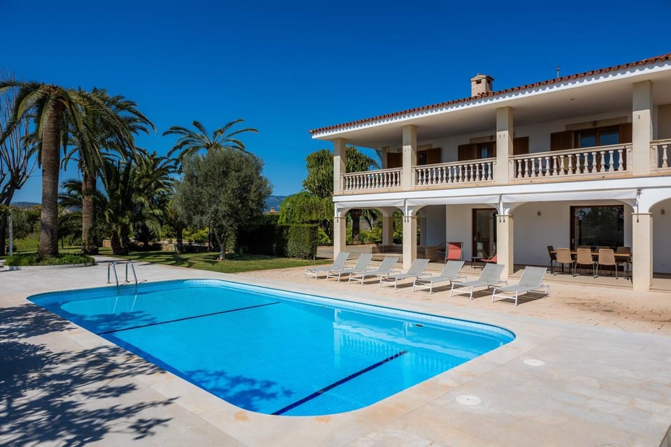 Property building, Living room, Swimming pool