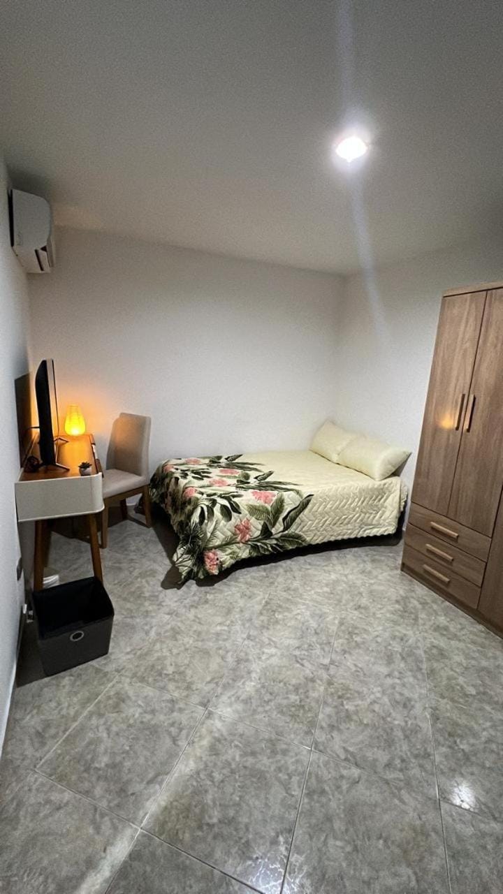 Photo of the whole room, Bedroom, air conditioner