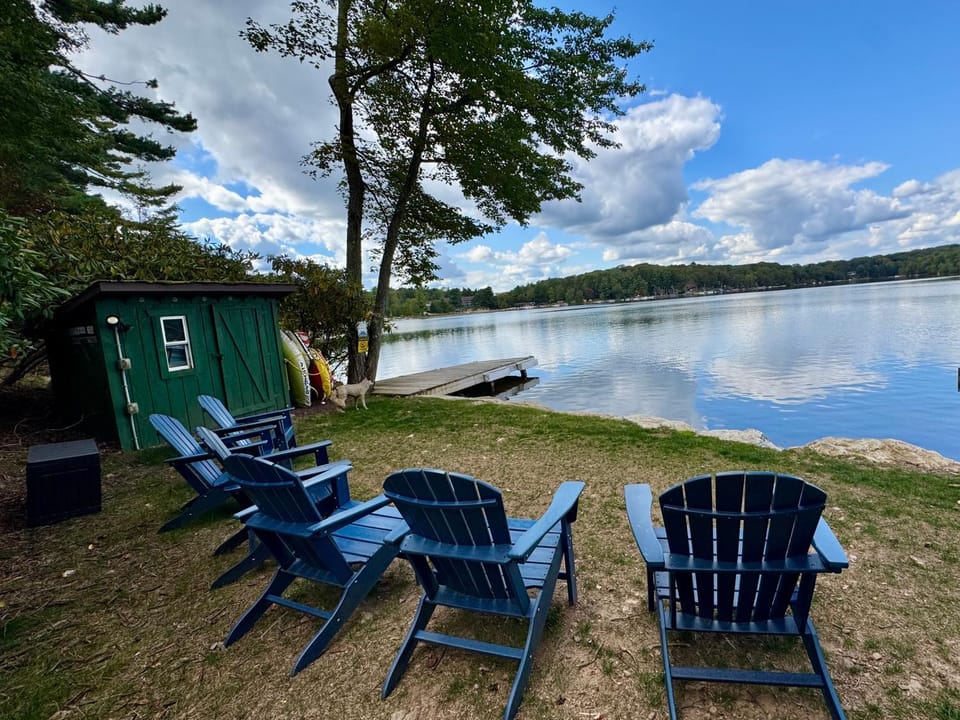 Lakefront Cabin with Hot Tub, Views & Fireplace Cabin in Hickory Run State Park