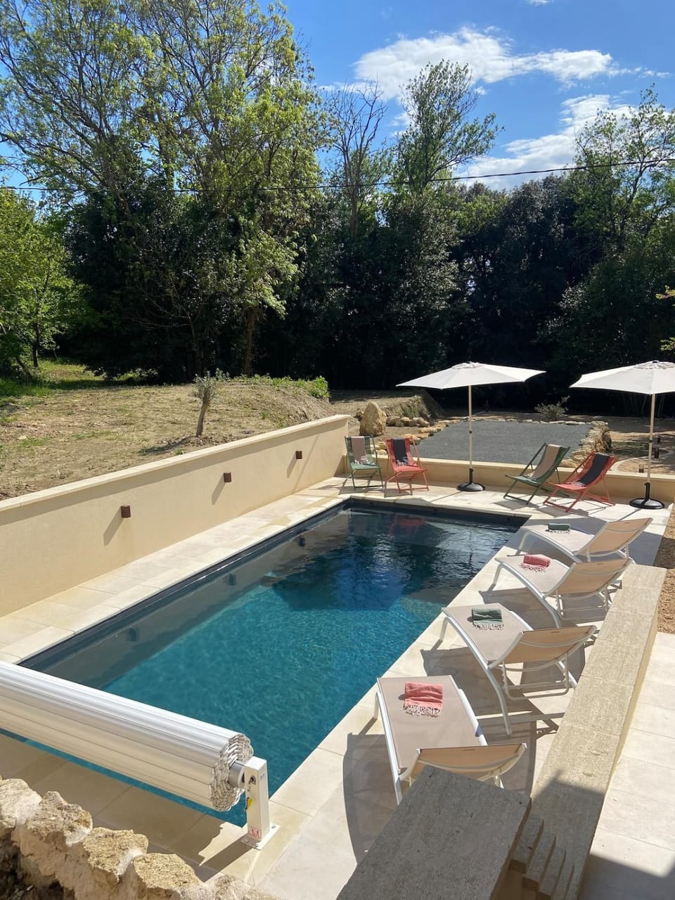 Natural landscape, Pool view, Swimming pool, Swimming pool, sunbed