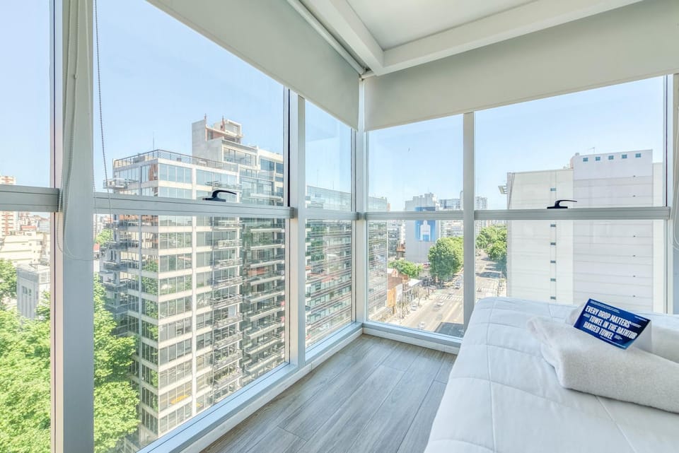 Bed, Day, View (from property/room), Photo of the whole room, Bedroom, City view