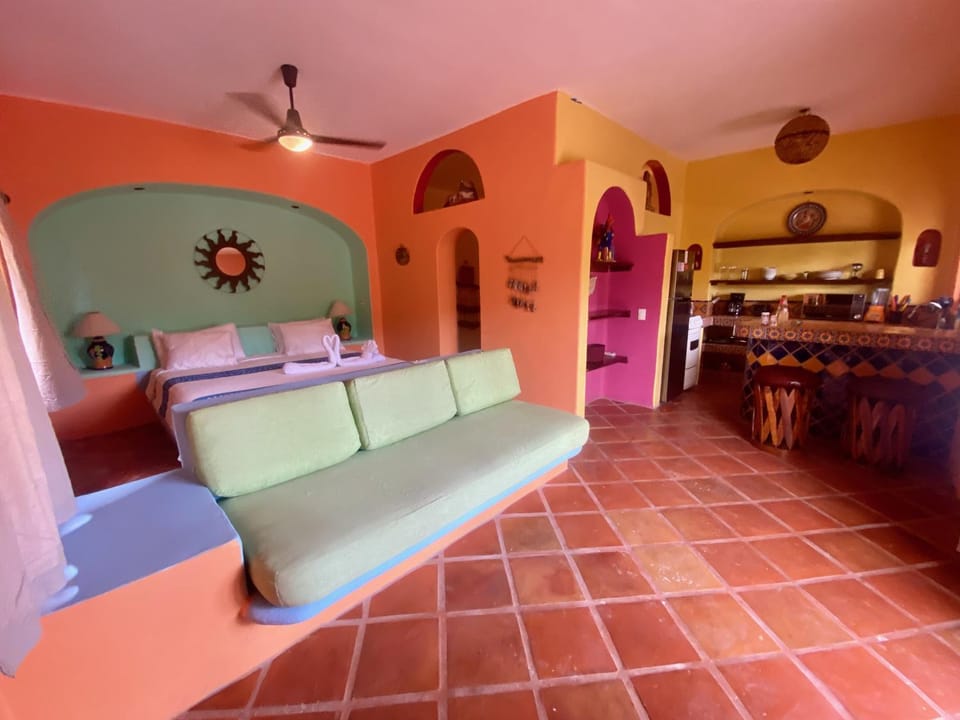 Kitchen or kitchenette, Living room, Photo of the whole room, Seating area