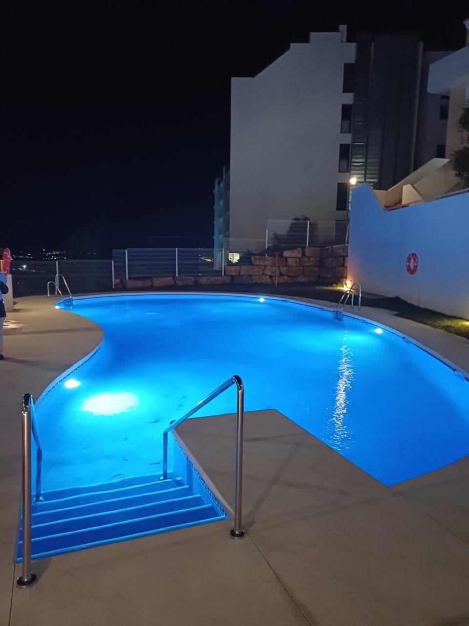 Night, Swimming pool