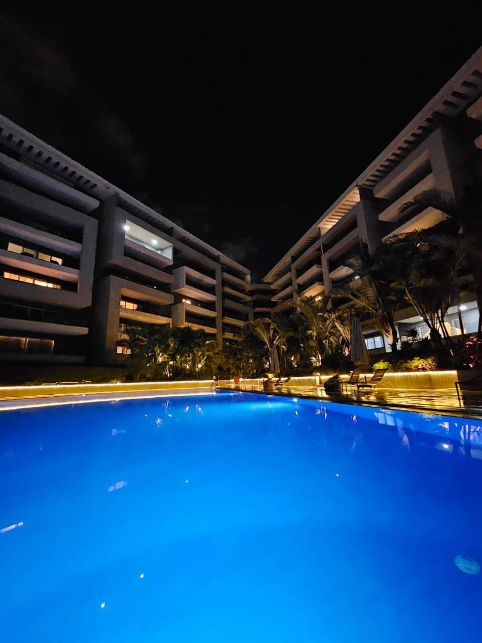 Night, Swimming pool