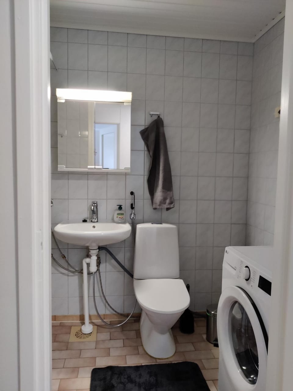 Toilet, Bathroom, washing machine
