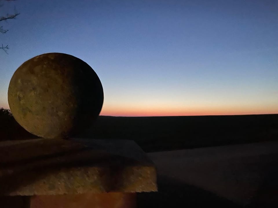 Property building, Sunset