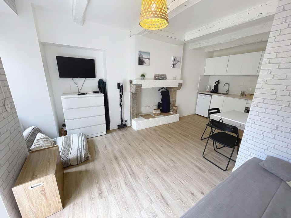 Charmant studio refait à neuf avec terrasse - animaux admis, Wi-Fi gratuit - FR-1-361-562 Apartment in Granville
