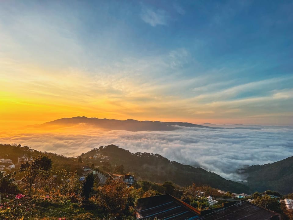 Natural landscape, Mountain view, Sea view, Sunrise