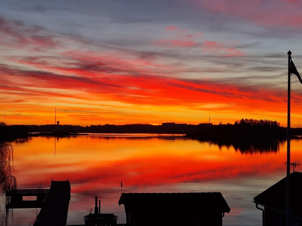 Lake view, Sunset