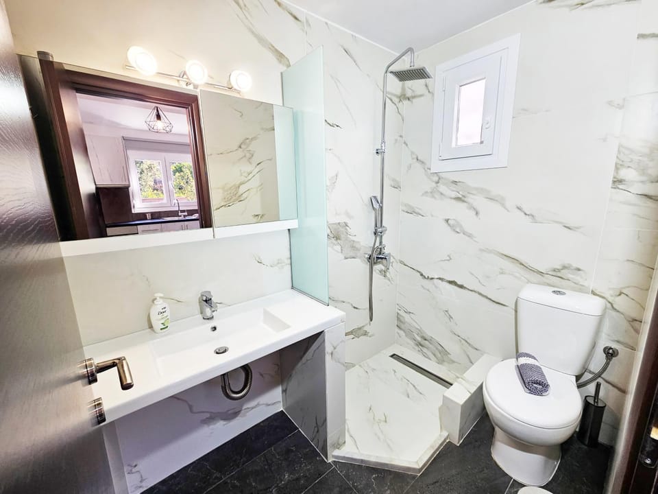 Shower, Toilet, Bathroom, towels