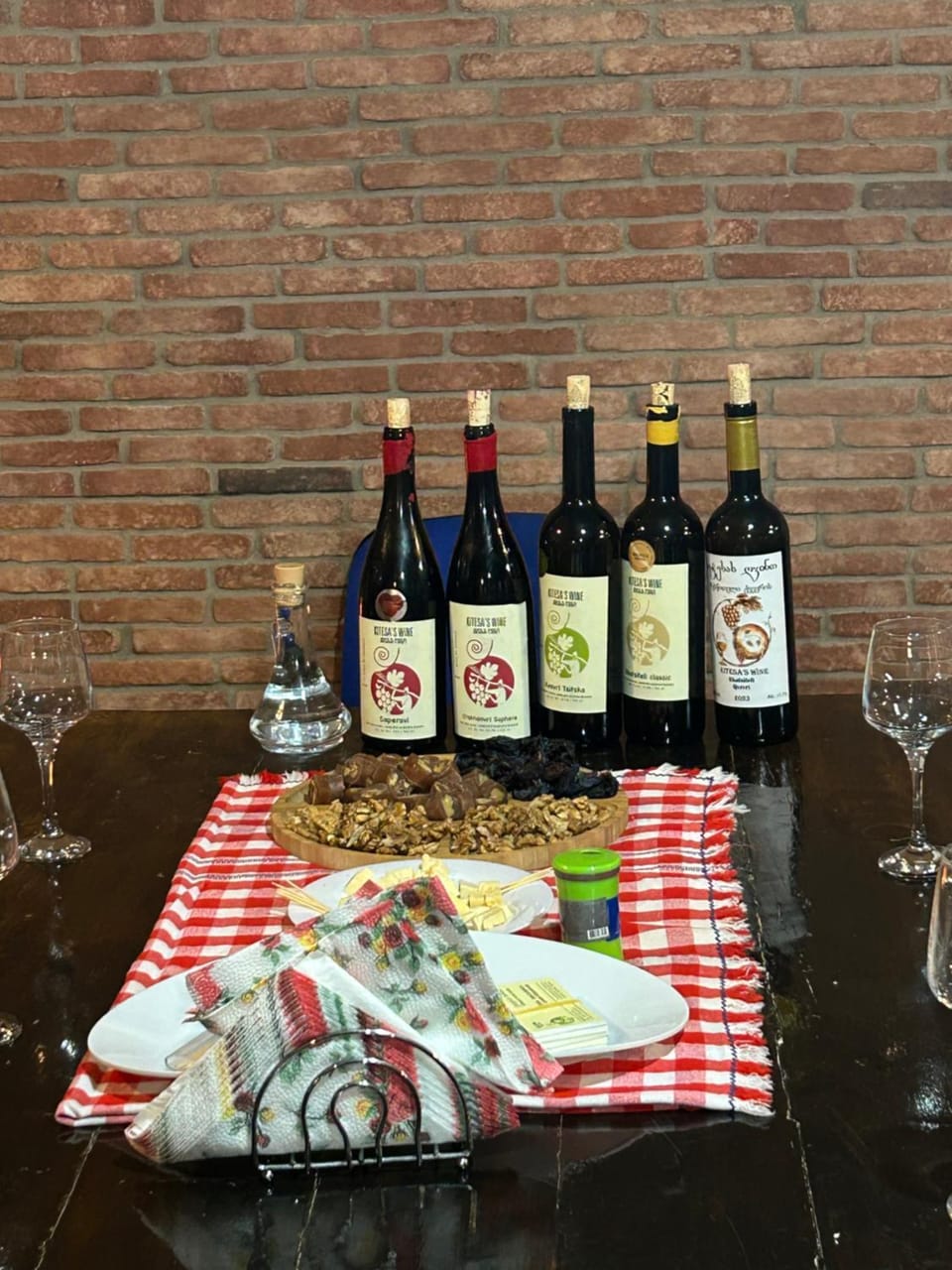 Wine tasting - Kitesa's wine cellar Campground/ 
RV Resort in Georgia