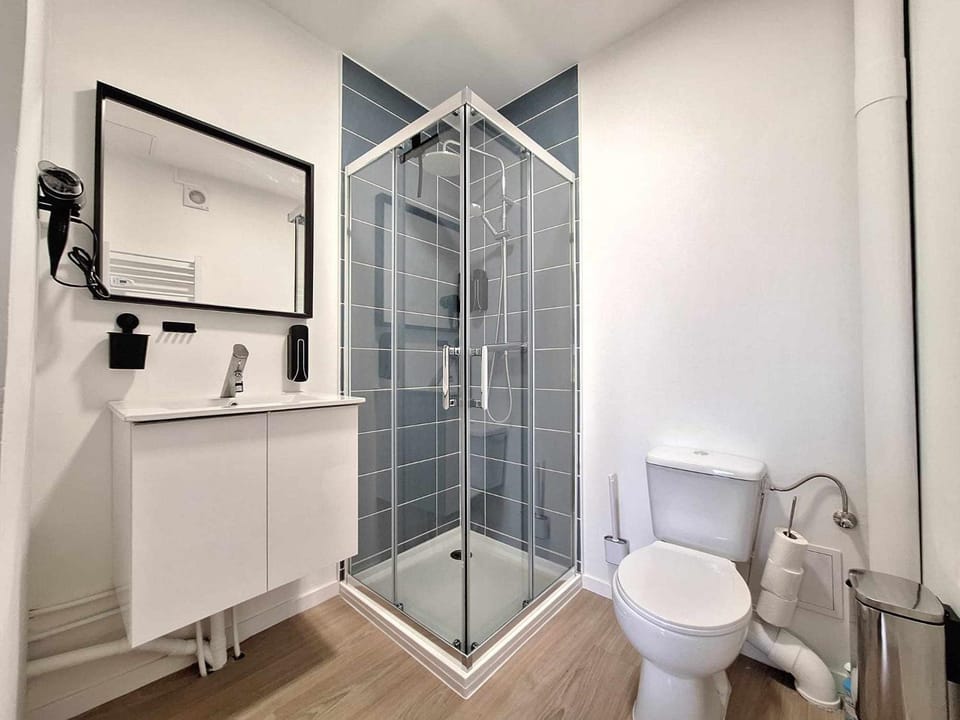 Shower, Toilet, Bathroom, towels