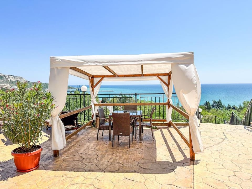 Patio, Natural landscape, View (from property/room), Seating area, Sea view