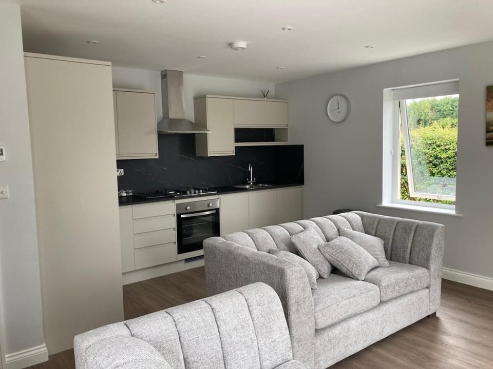 Kitchen or kitchenette, Living room, Seating area