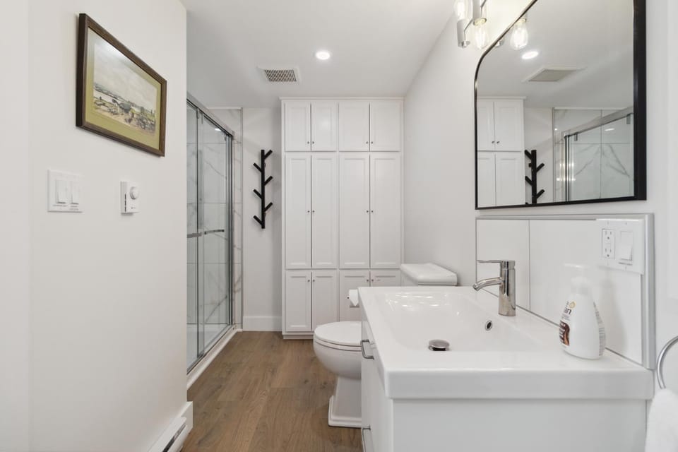 Shower, Toilet, Bathroom, towels