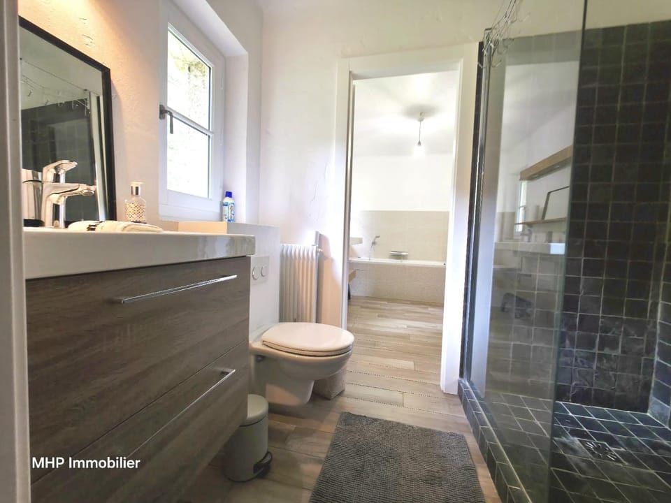 Shower, Toilet, Bathroom, towels