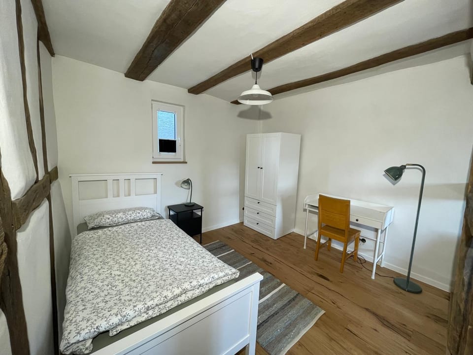 Bed, Photo of the whole room, Bedroom, wardrobe