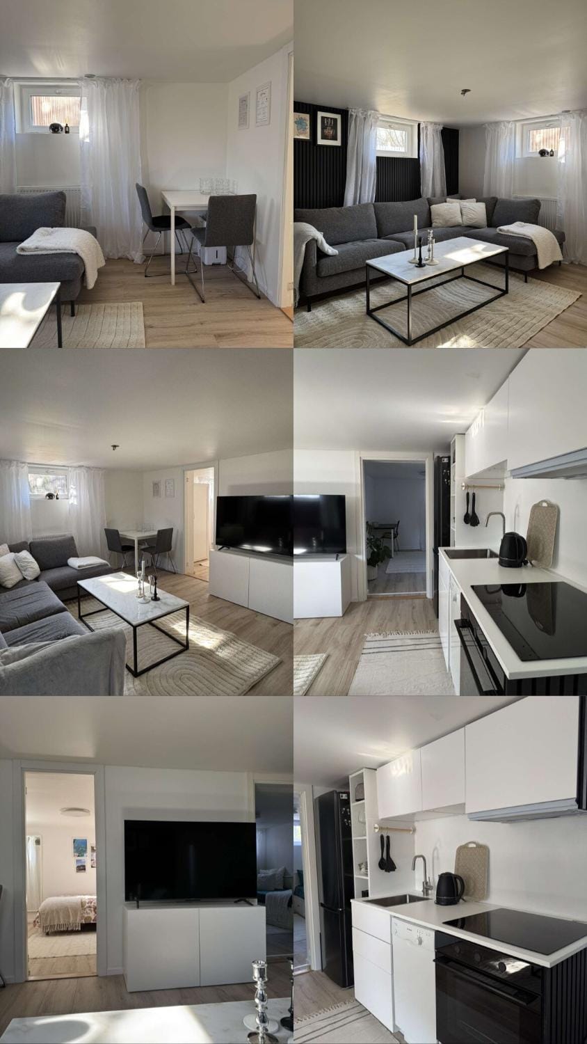 TV and multimedia, Coffee/tea facilities, Living room, Photo of the whole room, dishwasher, flat iron, microwave, oven, stove, toaster, kitchen