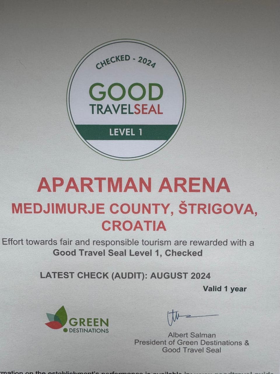 Apartman Arena Apartment in Slovenia