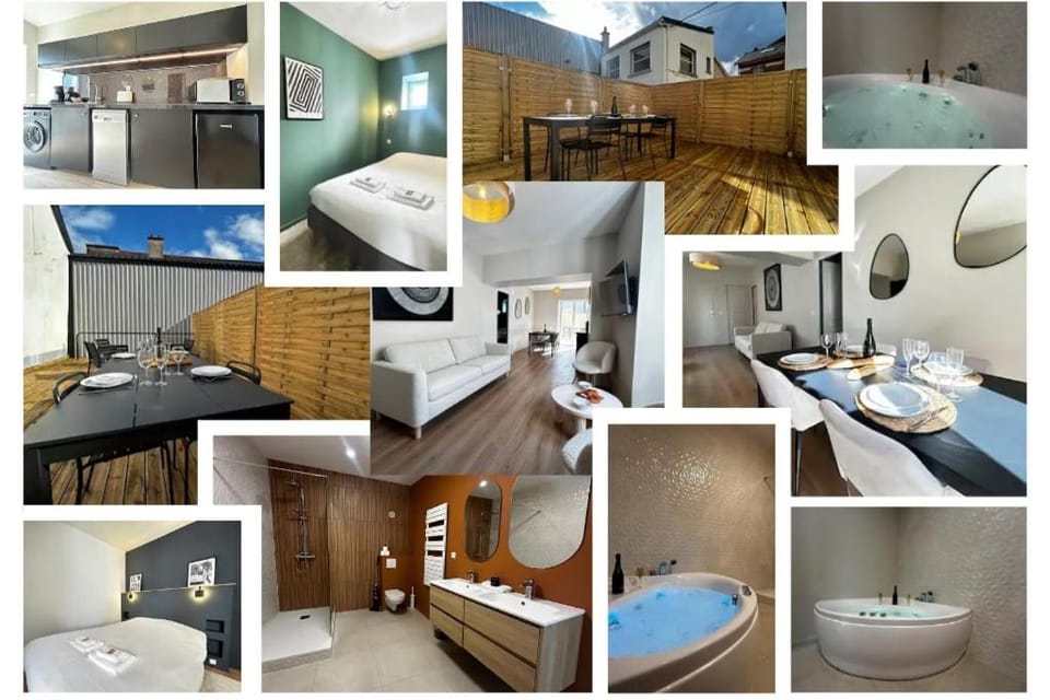 E1 Reton magnifique T3 RDC terrasse et jacuzzi Apartment in Epernay
