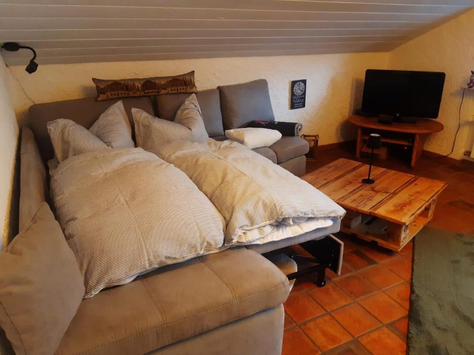 Bed, Living room