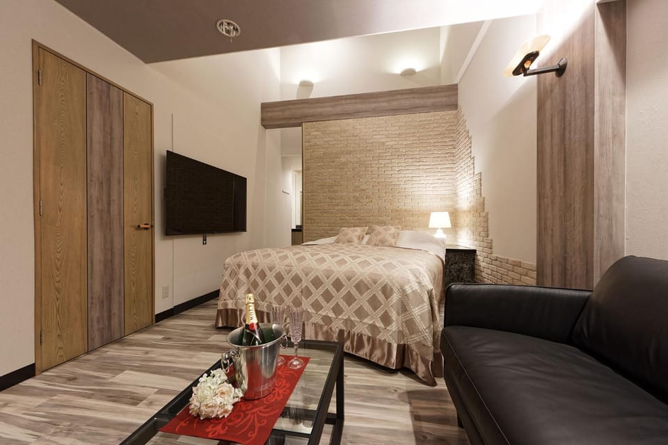 Bed, TV and multimedia, Living room, Photo of the whole room, Bedroom