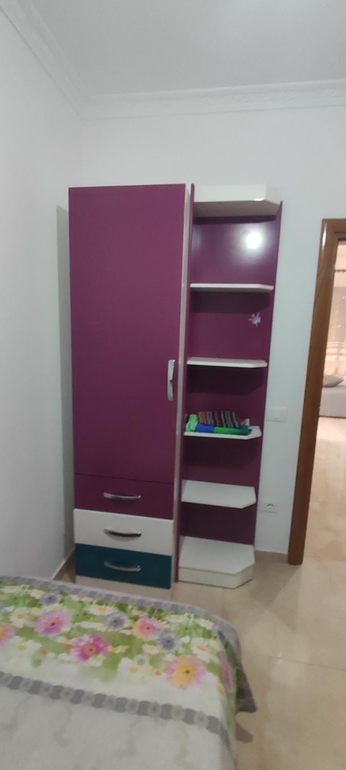 Bed, Photo of the whole room, wardrobe