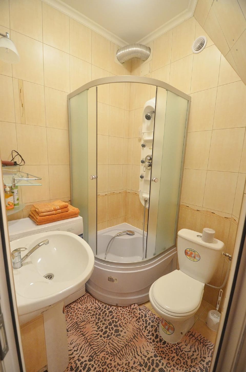 Shower, Photo of the whole room, Decorative detail