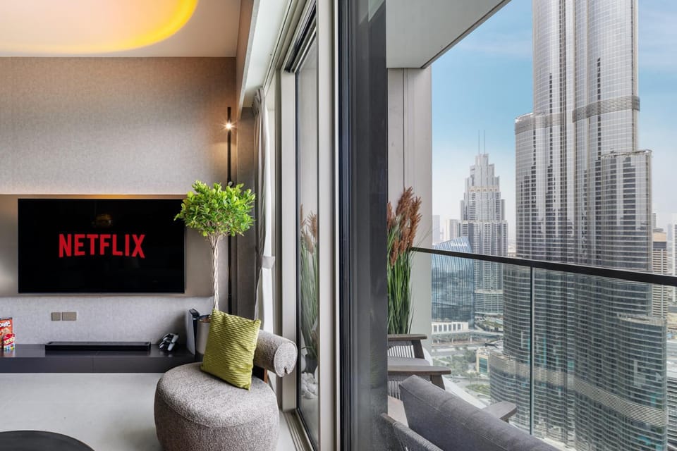 Living room, City view