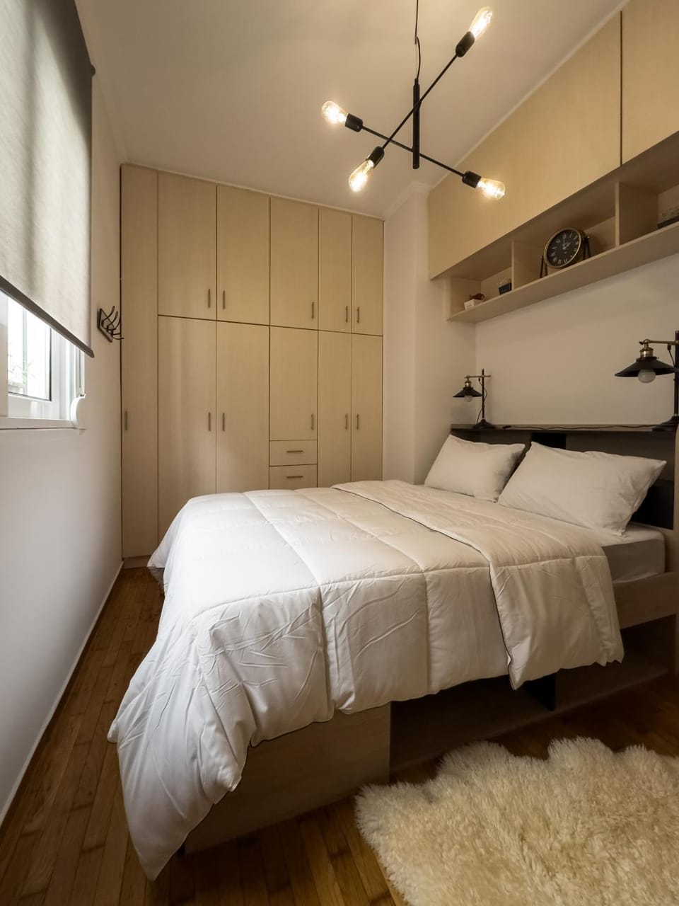 Bed, Photo of the whole room, Bedroom, wardrobe