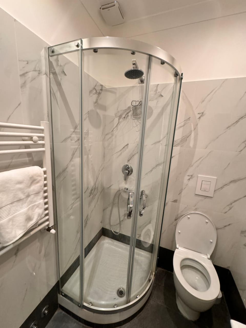 Shower, Toilet, Bathroom, towels