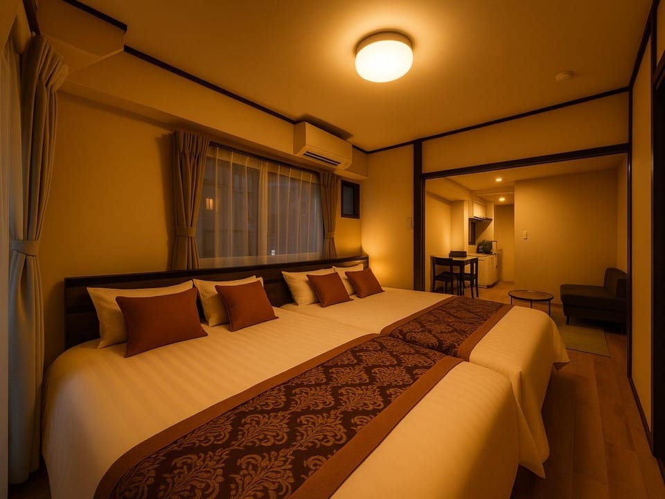 Bed, Bedroom, air conditioner