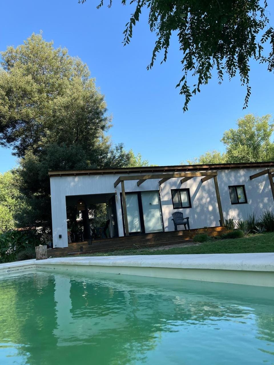 Property building, Day, Natural landscape, Garden, Garden view, Pool view, Swimming pool