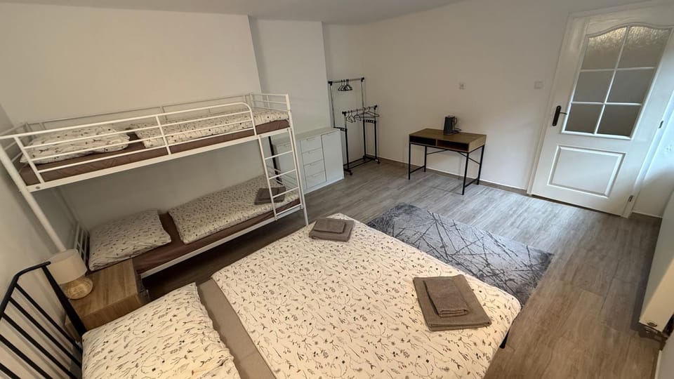 Photo of the whole room, bunk bed