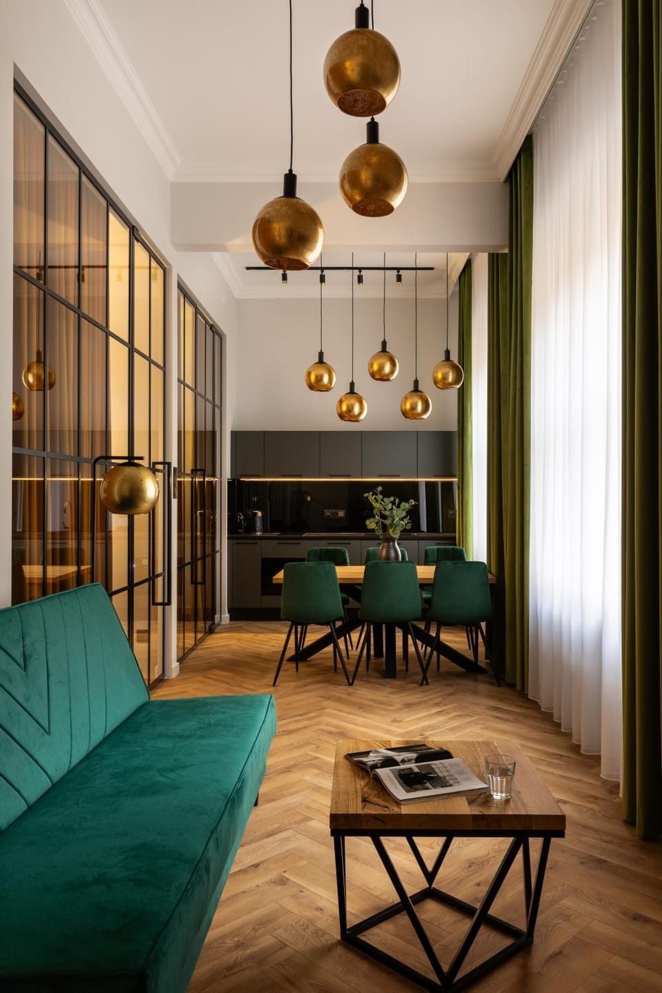 Living room, Seating area, Dining area