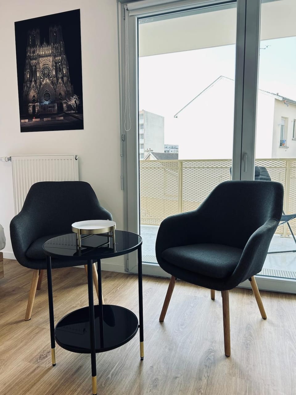 Bleuets studio cosy neuf terrasse proche centre Apartment in Reims