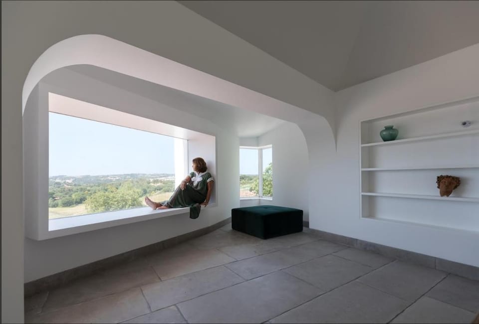 Natural landscape, View (from property/room), Living room, Seating area