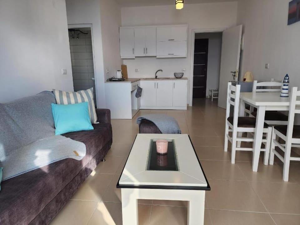 Kitchen or kitchenette, Living room, Seating area, Dining area, stove