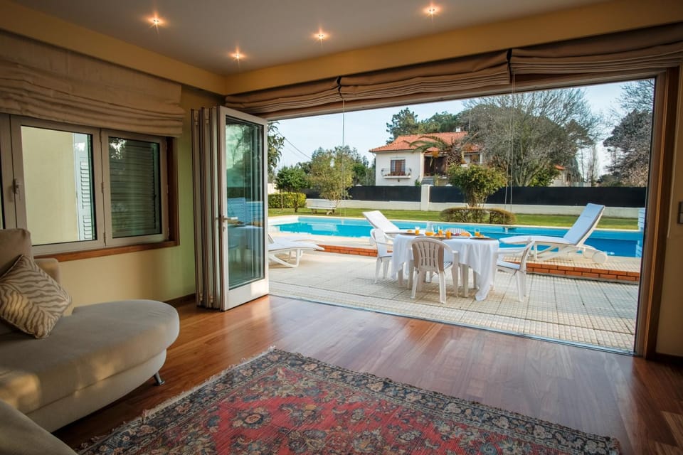 Living room, Pool view
