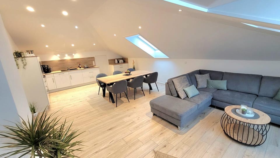 Kitchen or kitchenette, Living room, Dining area