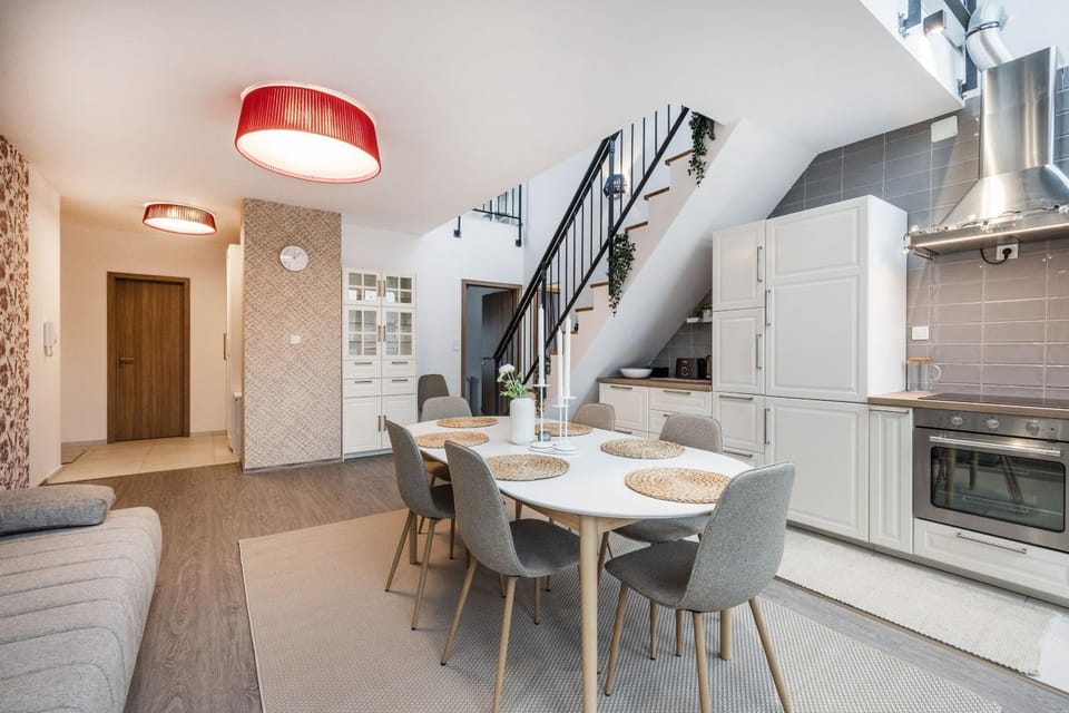 Kitchen or kitchenette, Living room, Dining area