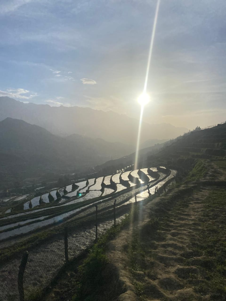 Natural landscape, Mountain view, Sunset