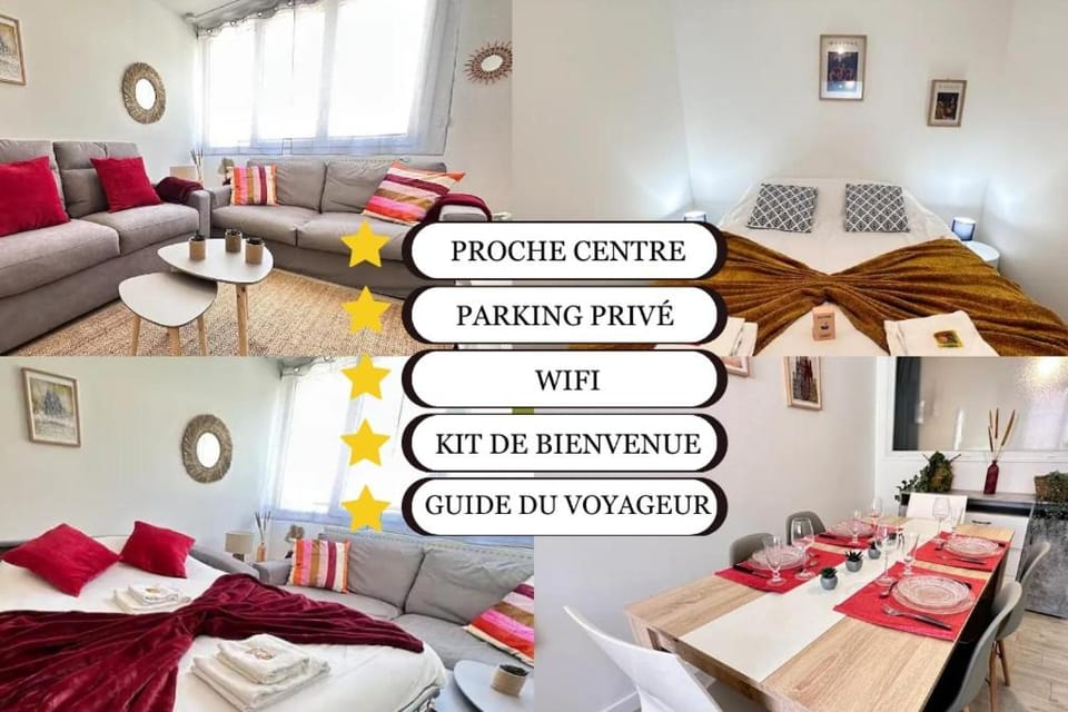 Les 3 Piliers grand T2 confortable avec parking Apartment in Reims