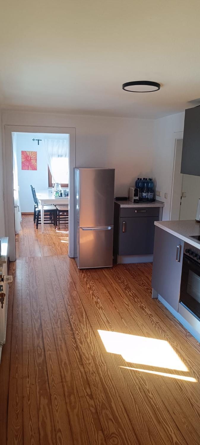 Kitchen or kitchenette, oven, stove